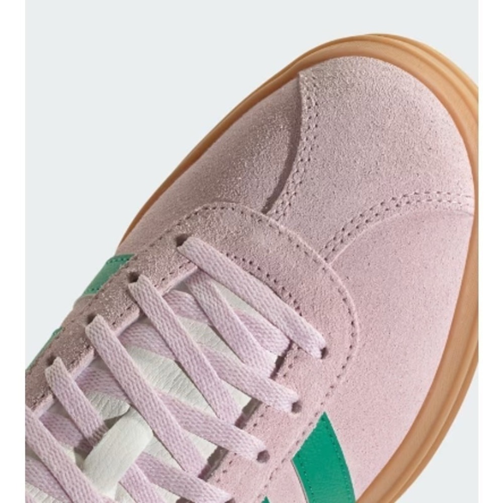 Adidas Women's Size 9 VL Court Bold Clear Pink Green Platform Sneaker NEW JP6916 - Picture 9 of 16